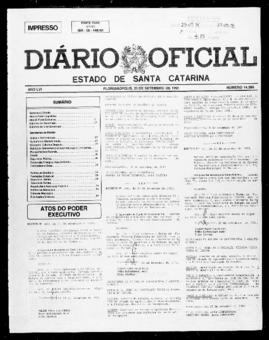 Diário Oficial do Estado de Santa Catarina. Ano 56. N° 14286 de 25/09/1991