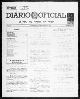 Diário Oficial do Estado de Santa Catarina. Ano 61. N° 15003 de 22/08/1994