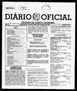 Diário Oficial do Estado de Santa Catarina. Ano 63. N° 15613 de 12/02/1997