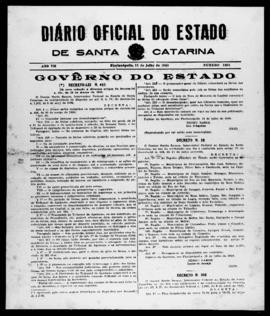 Diário Oficial do Estado de Santa Catarina. Ano 7. N° 1805 de 15/07/1940