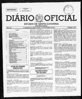 Diário Oficial do Estado de Santa Catarina. Ano 66. N° 16351 de 10/02/2000