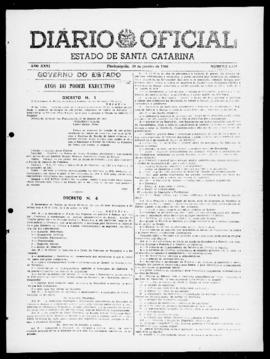 Diário Oficial do Estado de Santa Catarina. Ano 26. N° 6491 de 29/01/1960