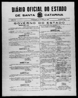 Diário Oficial do Estado de Santa Catarina. Ano 10. N° 2564 de 17/08/1943