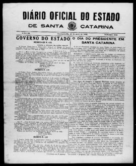 Diário Oficial do Estado de Santa Catarina. Ano 9. N° 2242 de 22/04/1942
