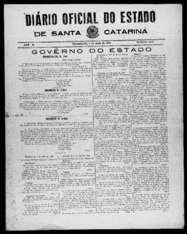 Diário Oficial do Estado de Santa Catarina. Ano 10. N° 2477 de 09/04/1943