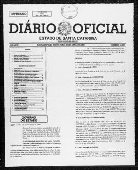 Diário Oficial do Estado de Santa Catarina. Ano 67. N° 16389 de 07/04/2000