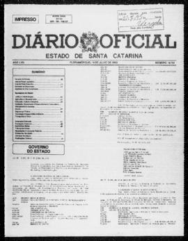 Diário Oficial do Estado de Santa Catarina. Ano 58. N° 14731 de 16/07/1993