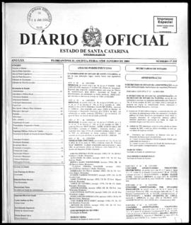 Diário Oficial do Estado de Santa Catarina. Ano 70. N° 17315 de 15/01/2004