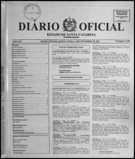 Diário Oficial do Estado de Santa Catarina. Ano 70. N° 17278 de 13/11/2003