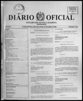 Diário Oficial do Estado de Santa Catarina. Ano 71. N° 17369 de 05/04/2004