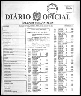 Diário Oficial do Estado de Santa Catarina. Ano 72. N° 17844 de 15/03/2006