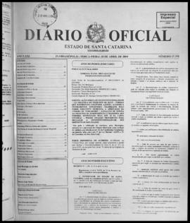 Diário Oficial do Estado de Santa Catarina. Ano 71. N° 17378 de 20/04/2004