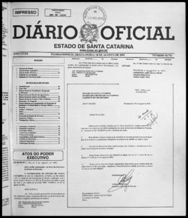 Diário Oficial do Estado de Santa Catarina. Ano 68. N° 16721 de 10/08/2001
