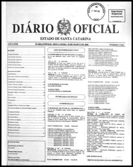 Diário Oficial do Estado de Santa Catarina. Ano 72. N° 17841 de 10/03/2006