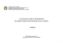 Catálogo do acervo cartográfico do Arquivo Público do Estado
