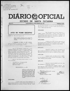Diário Oficial do Estado de Santa Catarina. Ano 42. N° 10802 de 22/08/1977