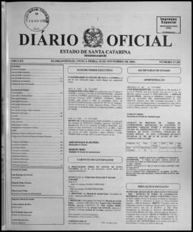 Diário Oficial do Estado de Santa Catarina. Ano 70. N° 17281 de 18/11/2003