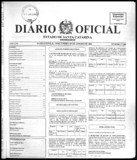 Diário Oficial do Estado de Santa Catarina. Ano 70. N° 17308 de 06/01/2004