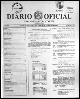 Diário Oficial do Estado de Santa Catarina. Ano 70. N° 17327 de 02/02/2004