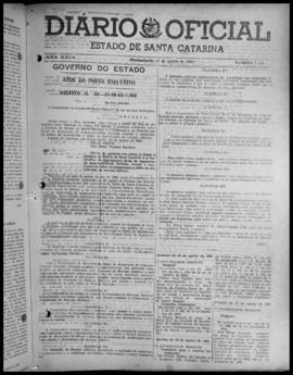 Diário Oficial do Estado de Santa Catarina. Ano 29. N° 7121 de 31/08/1962
