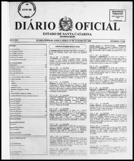 Diário Oficial do Estado de Santa Catarina. Ano 71. N° 17565 de 25/01/2005