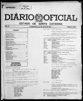 Diário Oficial do Estado de Santa Catarina. Ano 57. N° 14494 de 30/07/1992