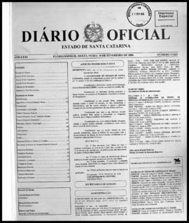Diário Oficial do Estado de Santa Catarina. Ano 71. N° 17823 de 10/02/2006