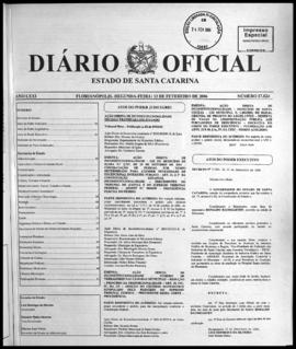 Diário Oficial do Estado de Santa Catarina. Ano 71. N° 17824 de 13/02/2006