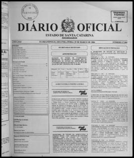 Diário Oficial do Estado de Santa Catarina. Ano 71. N° 17364 de 29/03/2004