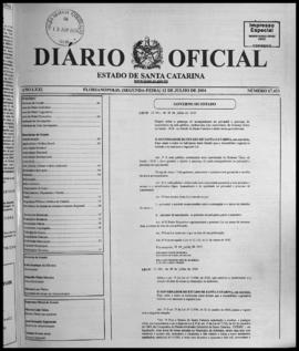 Diário Oficial do Estado de Santa Catarina. Ano 71. N° 17433 de 12/07/2004