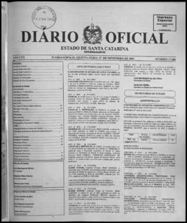 Diário Oficial do Estado de Santa Catarina. Ano 70. N° 17288 de 27/11/2003