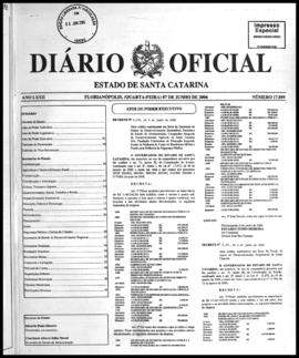 Diário Oficial do Estado de Santa Catarina. Ano 72. N° 17899 de 07/06/2006