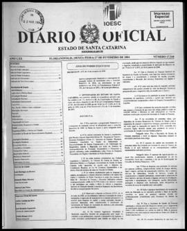 Diário Oficial do Estado de Santa Catarina. Ano 70. N° 17344 de 27/02/2004