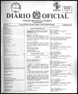 Diário Oficial do Estado de Santa Catarina. Ano 70. N° 17334 de 11/02/2004
