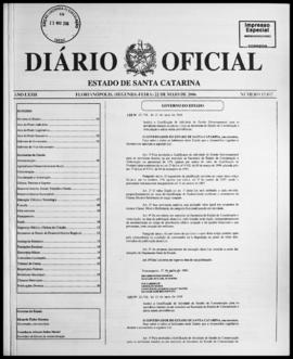 Diário Oficial do Estado de Santa Catarina. Ano 72. N° 17887 de 22/05/2006