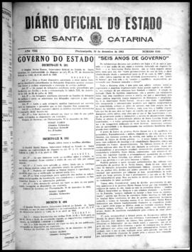 Diário Oficial do Estado de Santa Catarina. Ano 8. N° 2165 de 24/12/1941