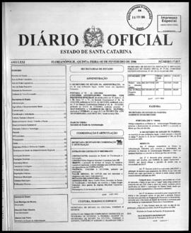Diário Oficial do Estado de Santa Catarina. Ano 71. N° 17817 de 02/02/2006