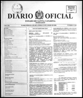 Diário Oficial do Estado de Santa Catarina. Ano 70. N° 17319 de 21/01/2004