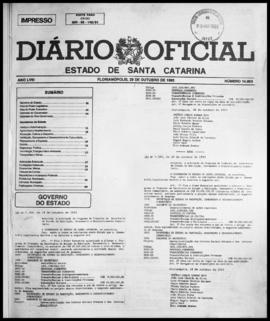 Diário Oficial do Estado de Santa Catarina. Ano 58. N° 14803 de 29/10/1993