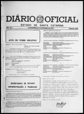 Diário Oficial do Estado de Santa Catarina. Ano 42. N° 10823 de 21/09/1977