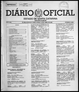 Diário Oficial do Estado de Santa Catarina. Ano 69. N° 16886 de 16/04/2002