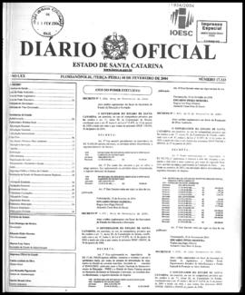 Diário Oficial do Estado de Santa Catarina. Ano 70. N° 17333 de 10/02/2004