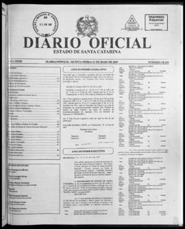 Diário Oficial do Estado de Santa Catarina. Ano 73. N° 18134 de 31/05/2007