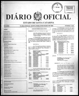 Diário Oficial do Estado de Santa Catarina. Ano 72. N° 17840 de 09/03/2006