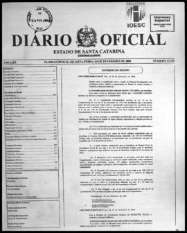 Diário Oficial do Estado de Santa Catarina. Ano 70. N° 17329 de 04/02/2004. Parte 1