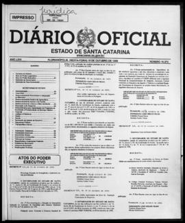 Diário Oficial do Estado de Santa Catarina. Ano 66. N° 16272 de 15/10/1999
