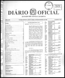 Diário Oficial do Estado de Santa Catarina. Ano 71. N° 17822 de 09/02/2006