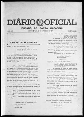 Diário Oficial do Estado de Santa Catarina. Ano 42. N° 10851 de 01/11/1977