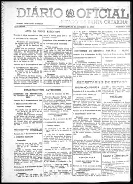Diário Oficial do Estado de Santa Catarina. Ano 31. N° 7697 de 23/11/1964
