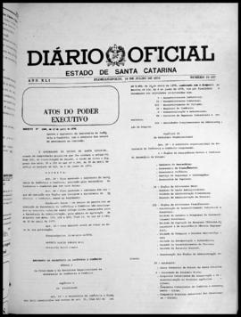 Diário Oficial do Estado de Santa Catarina. Ano 41. N° 10527 de 16/07/1976